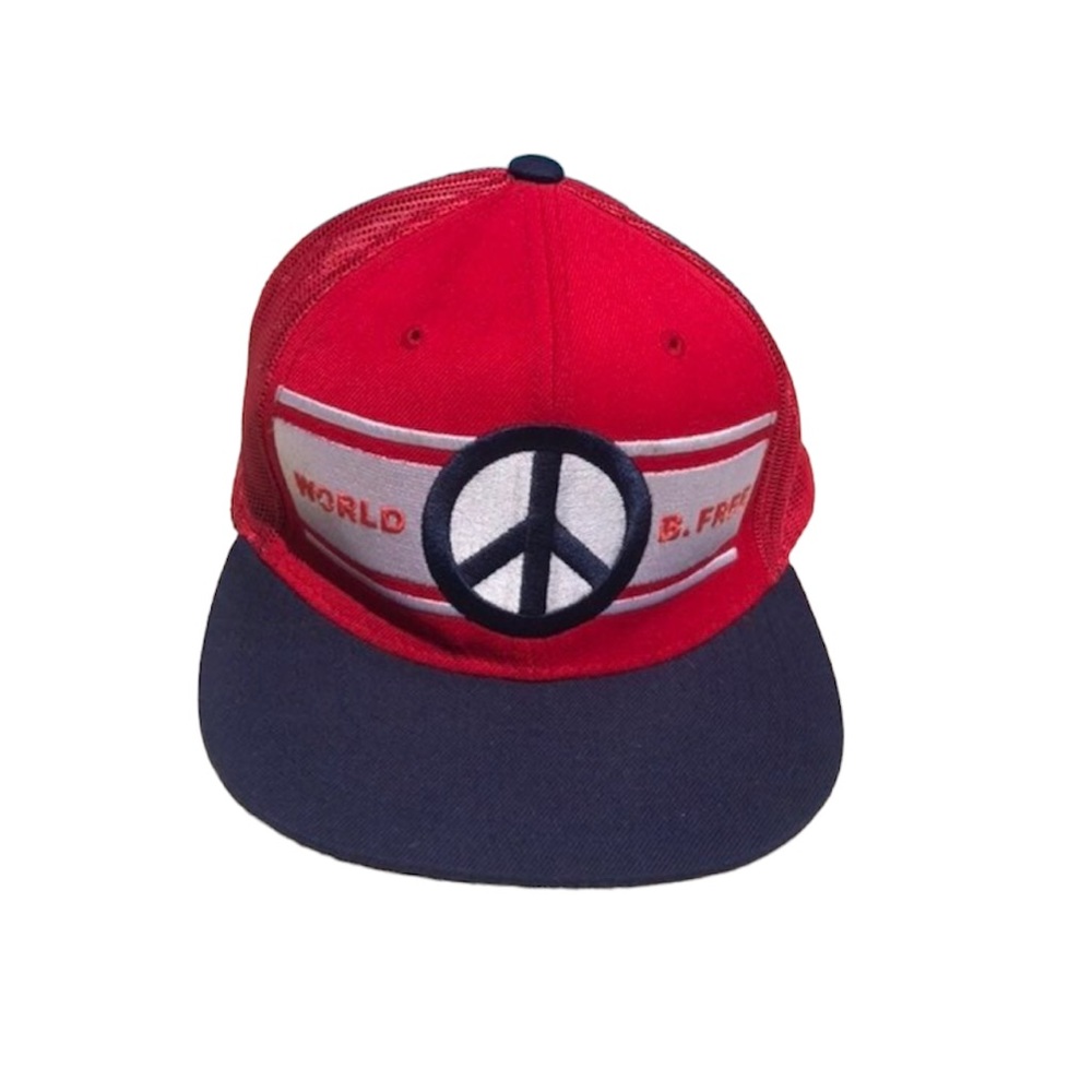 Vintage world peace be free snapback Hat